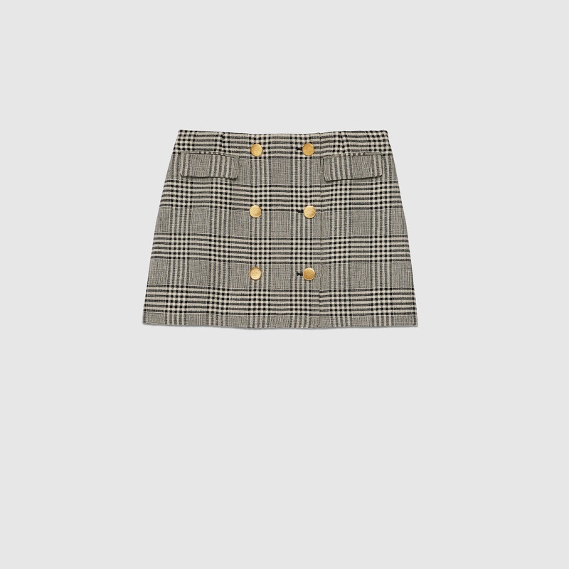 Prince of Wales linen skirt 1