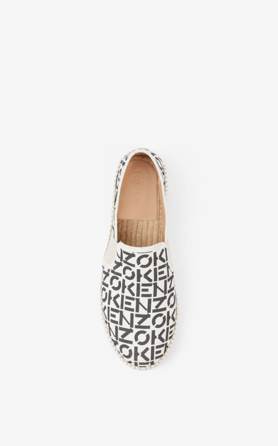 KENZO Sport elasticated monogram espadrilles - 4