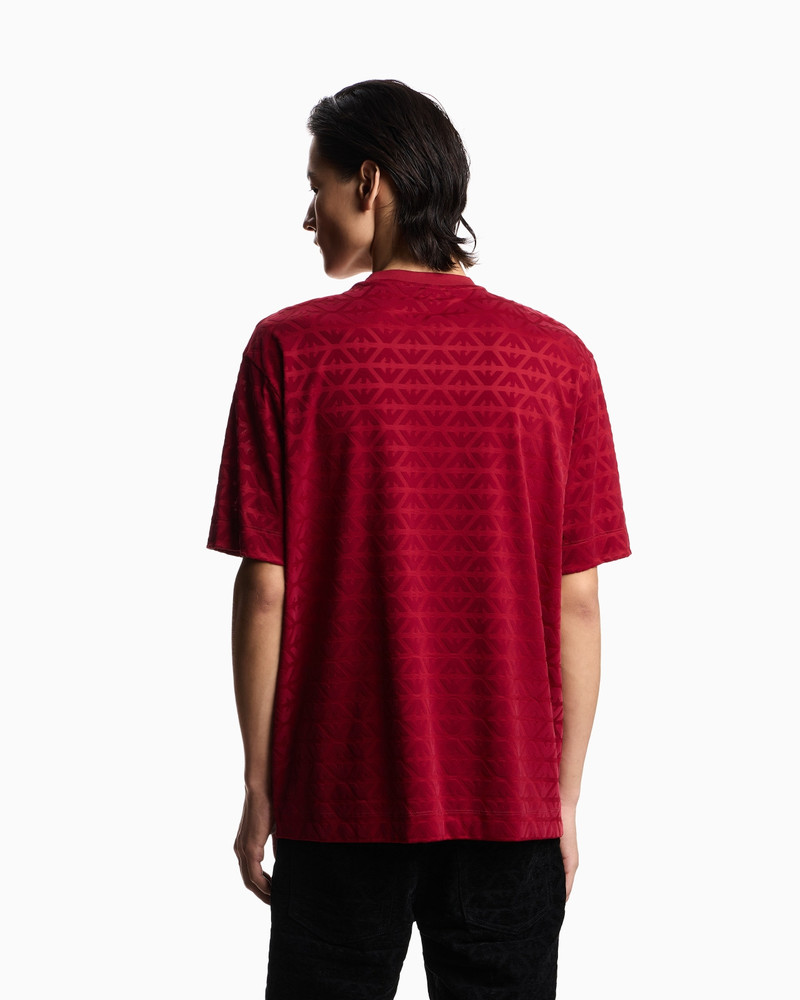 LUNAR NEW YEAR LYOCELL-BLEND JERSEY T-SHIRT WITH FLOCKED EAGLES 3