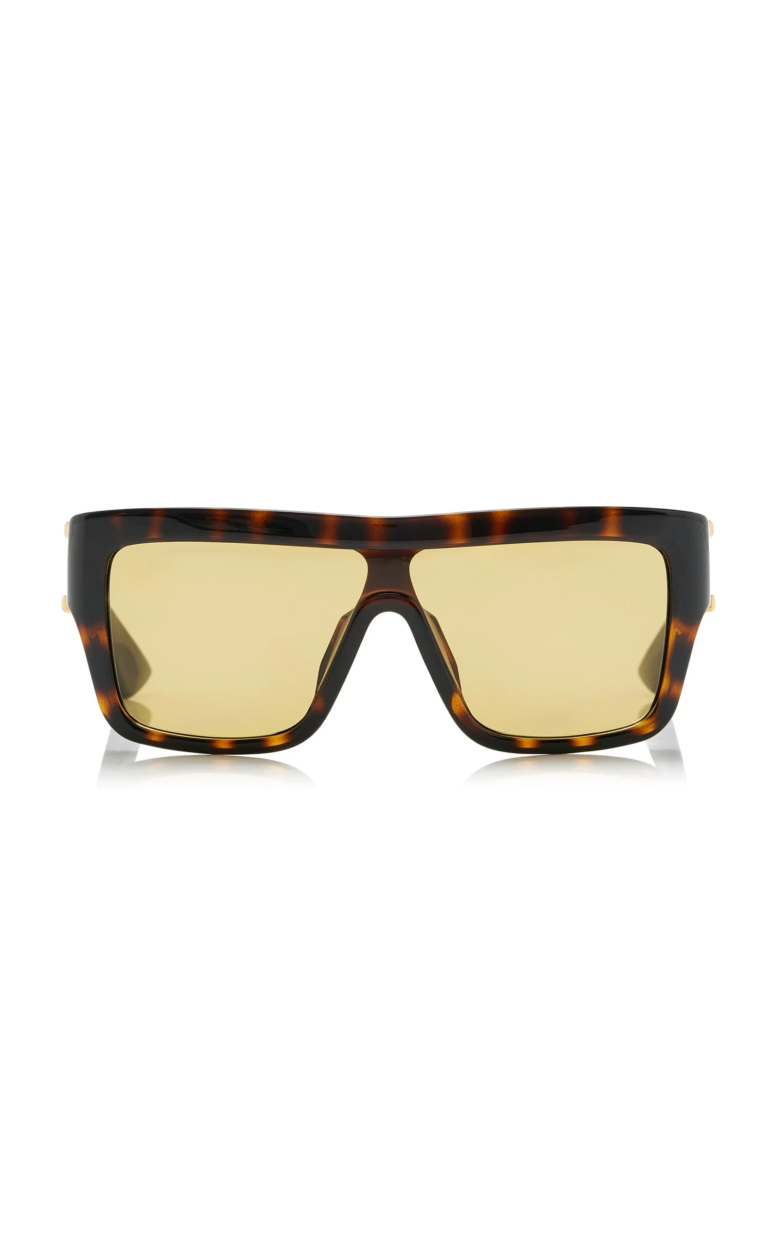 Mask-Frame Acetate Sunglasses brown - 1