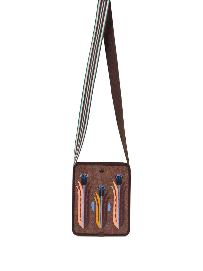 paisley-pattern messenger bag 1