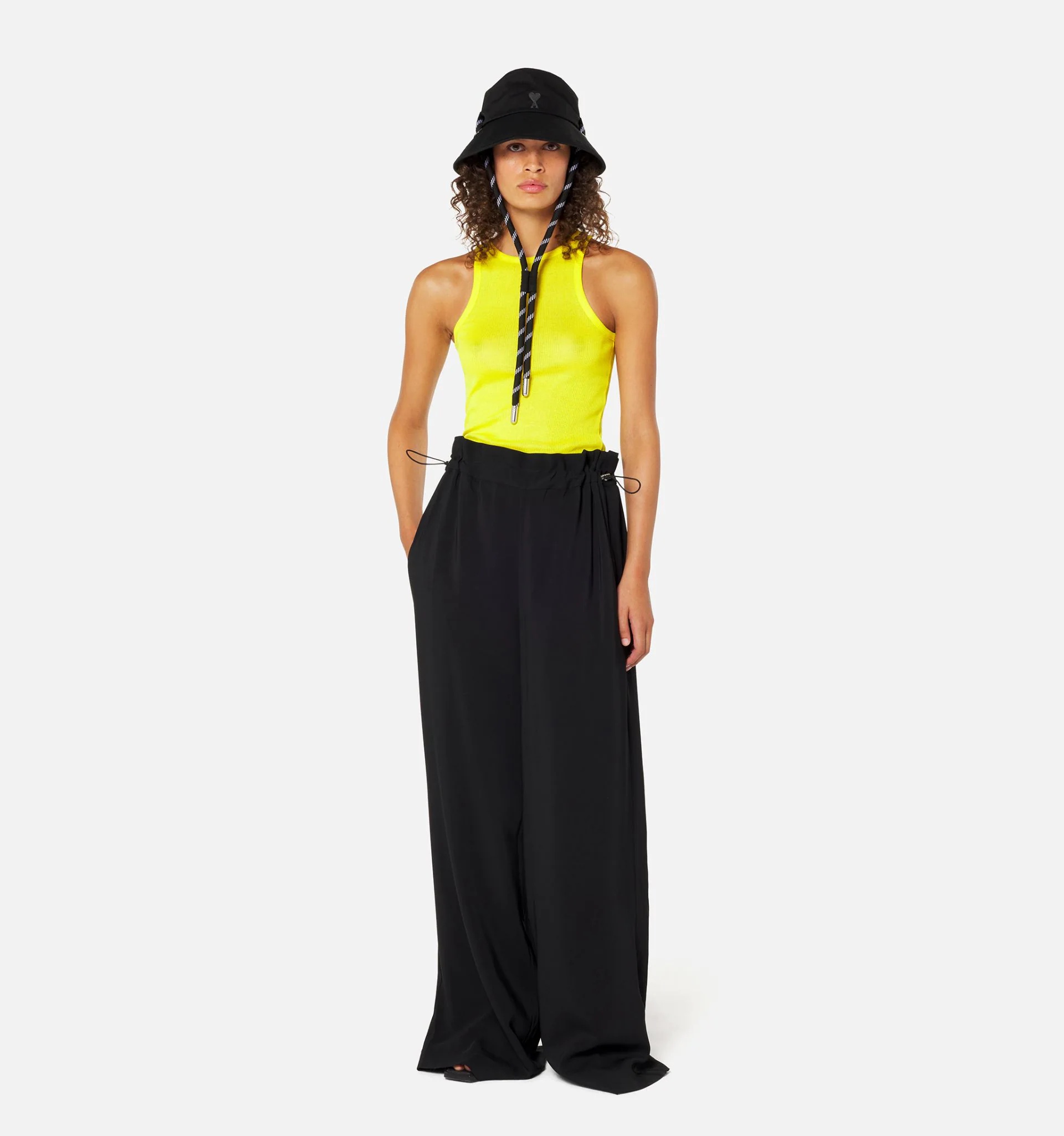 Flared Trousers With Elasticated Waist - 2