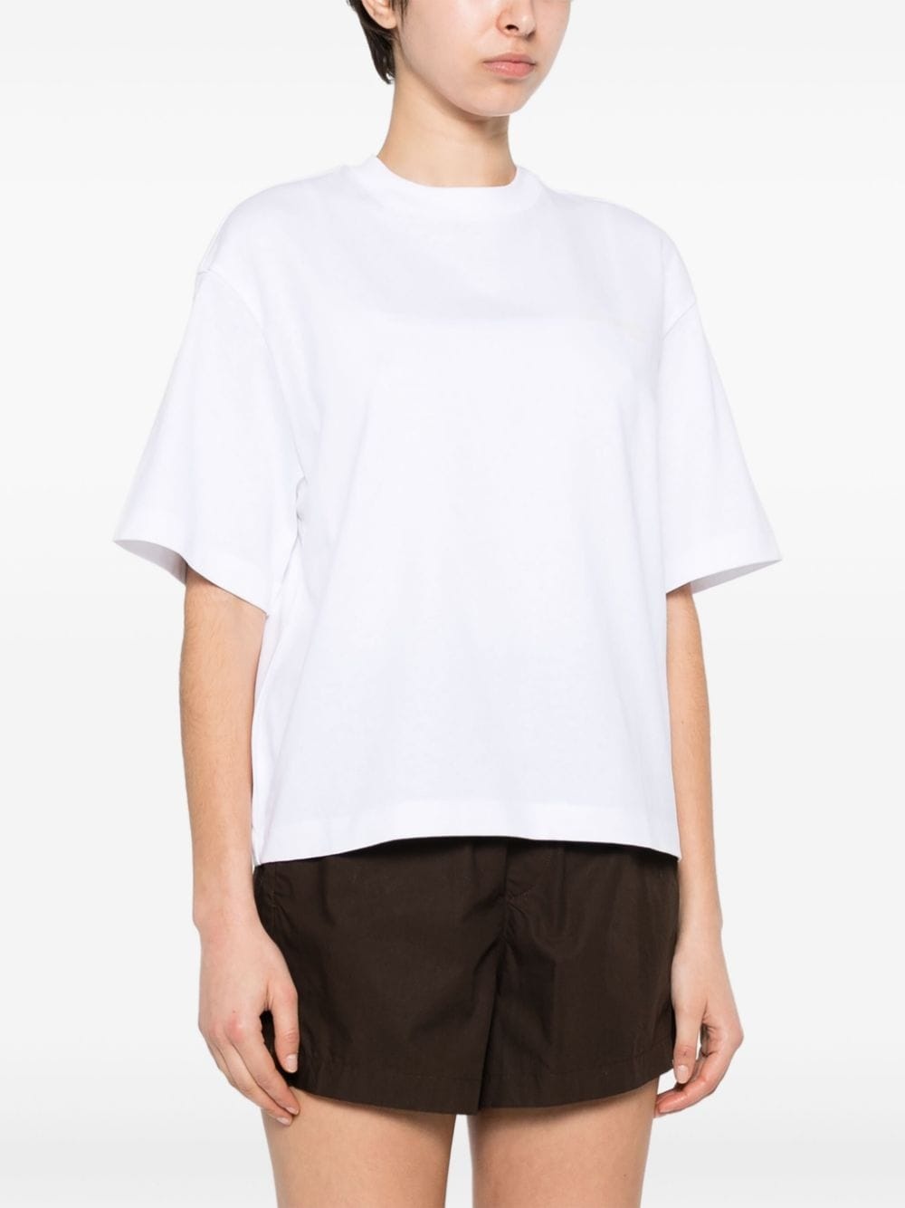 logo-print cotton T-shirt - 3