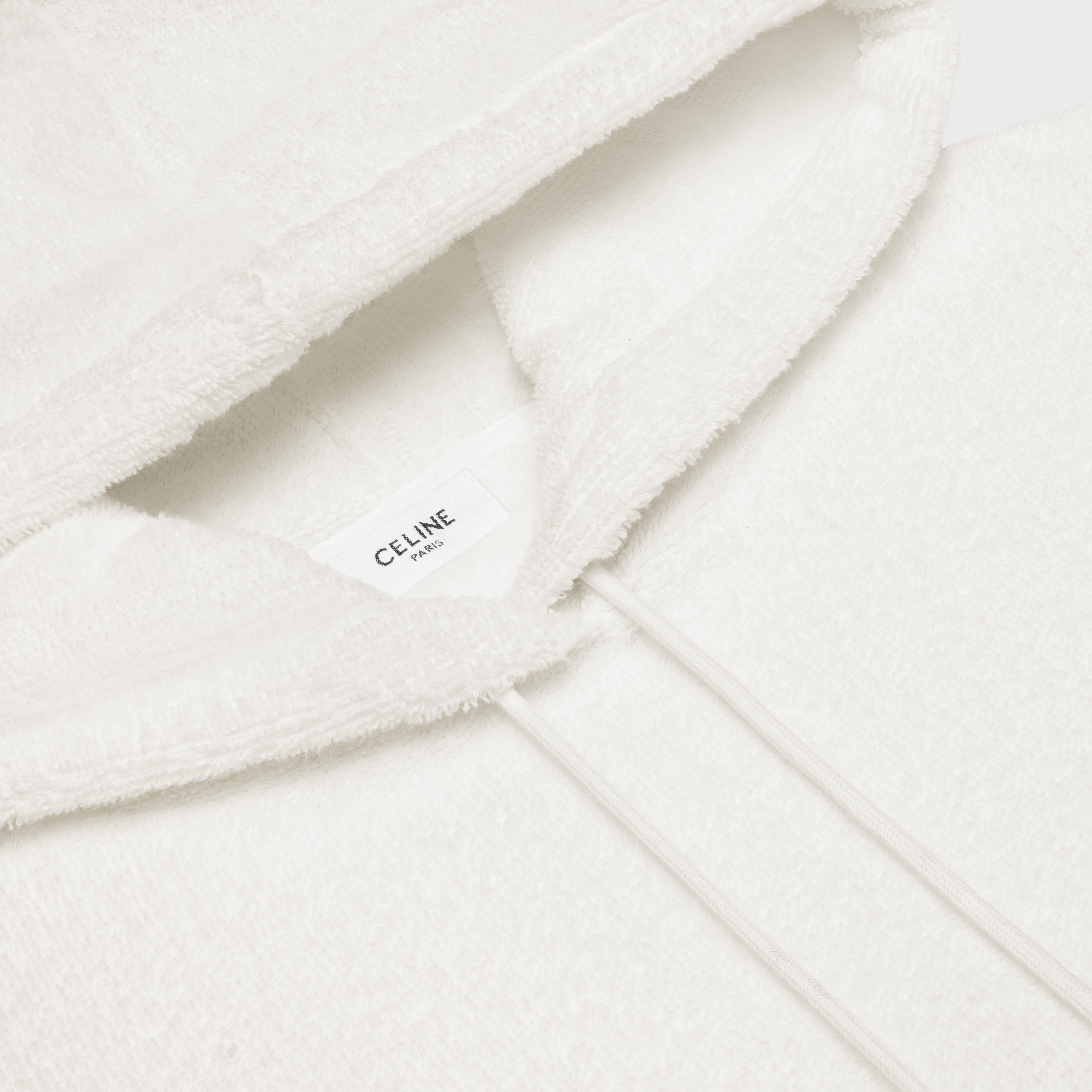 loose celine hoodie in terry cotton - 3