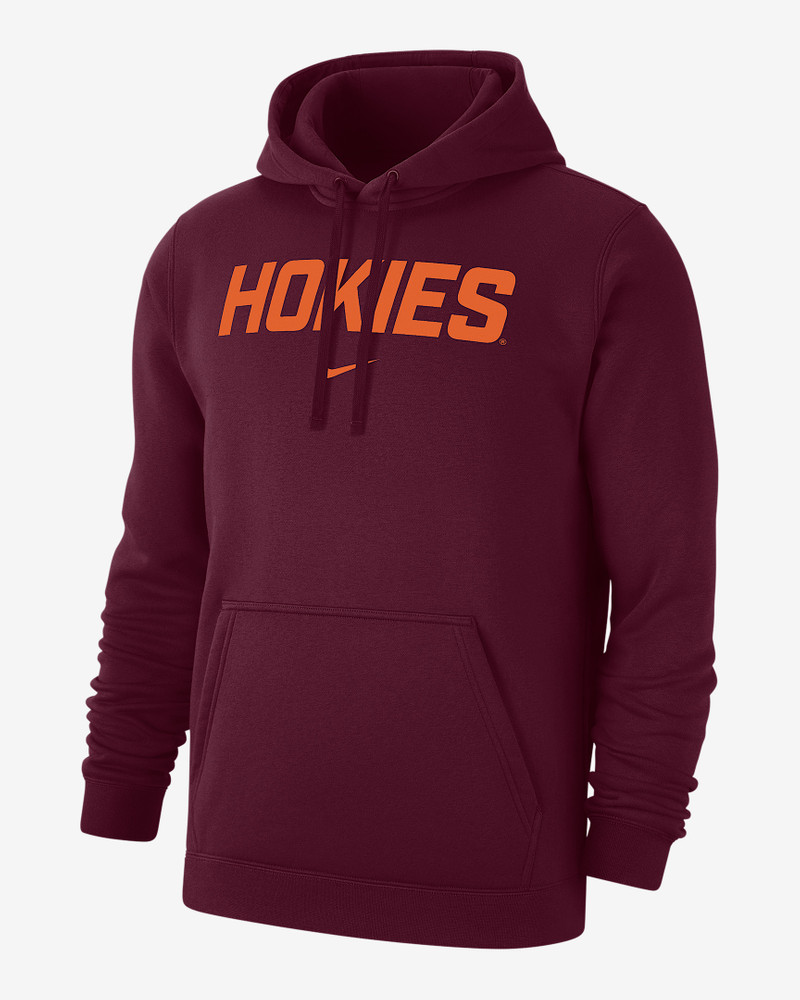 Virginia Tech Club Fleece Men's Nike College Pullover Hoodie 1