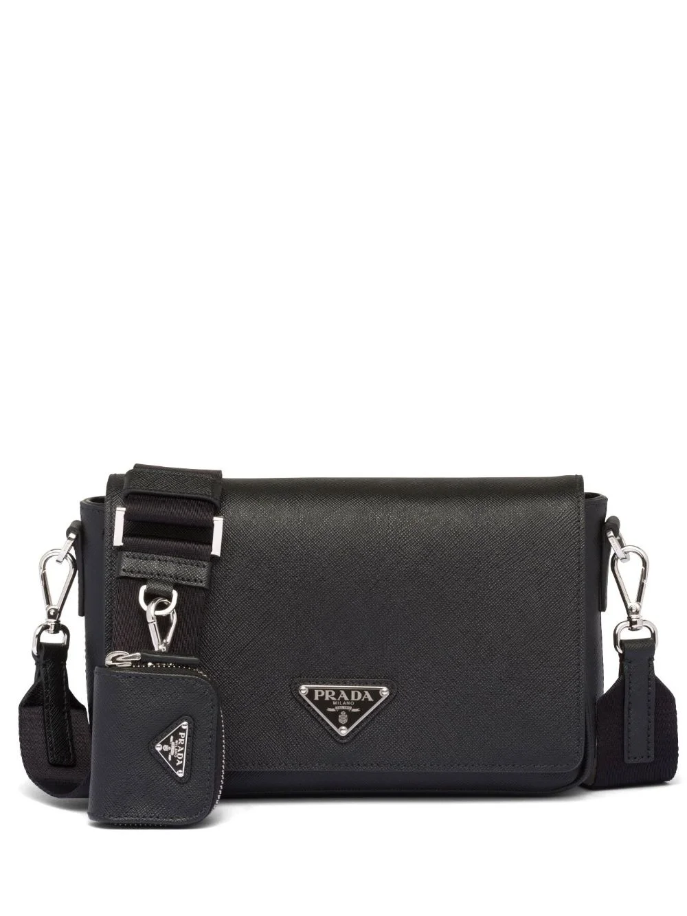 Saffiano leather shoulder bag - 1