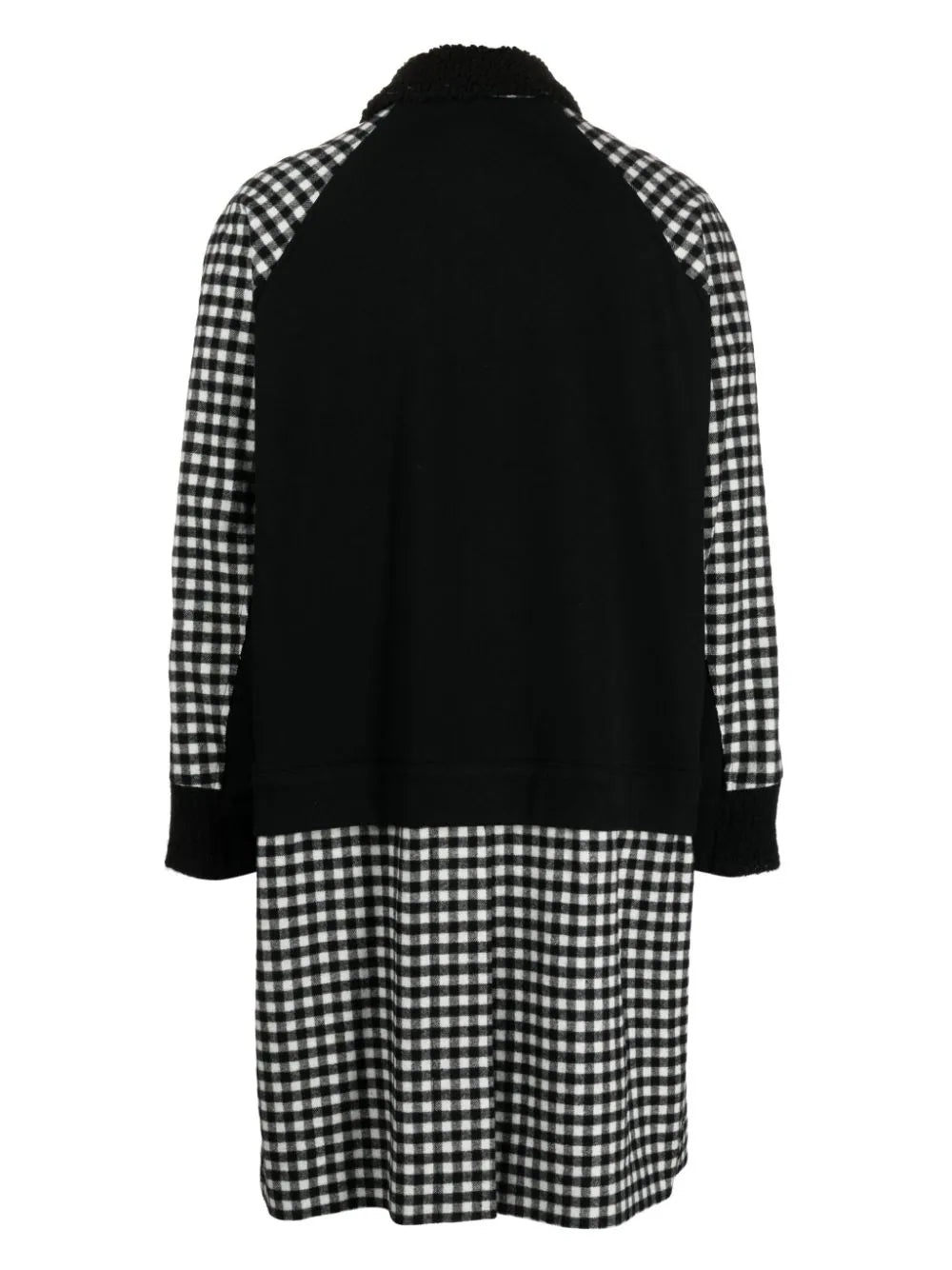 CHECK-PRINT SINGLE-BREASTED COAT - 2