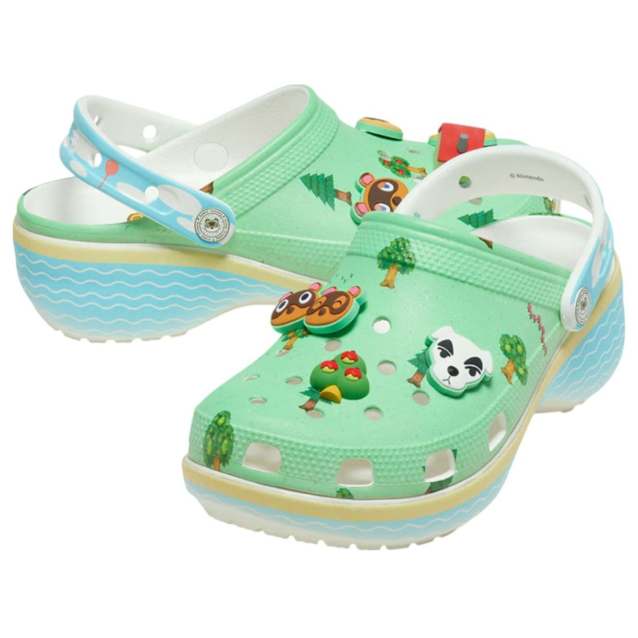 (WMNS) Crocs Platform Clog 'Animal Crossing' 210101-90H - 4