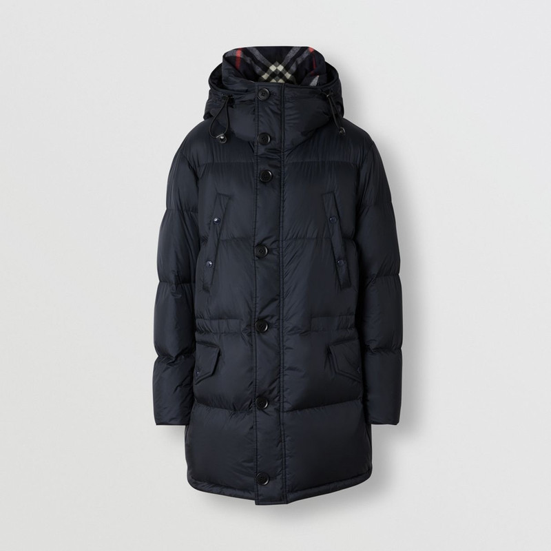 Logo Detail Hooded Puffer Coat 1