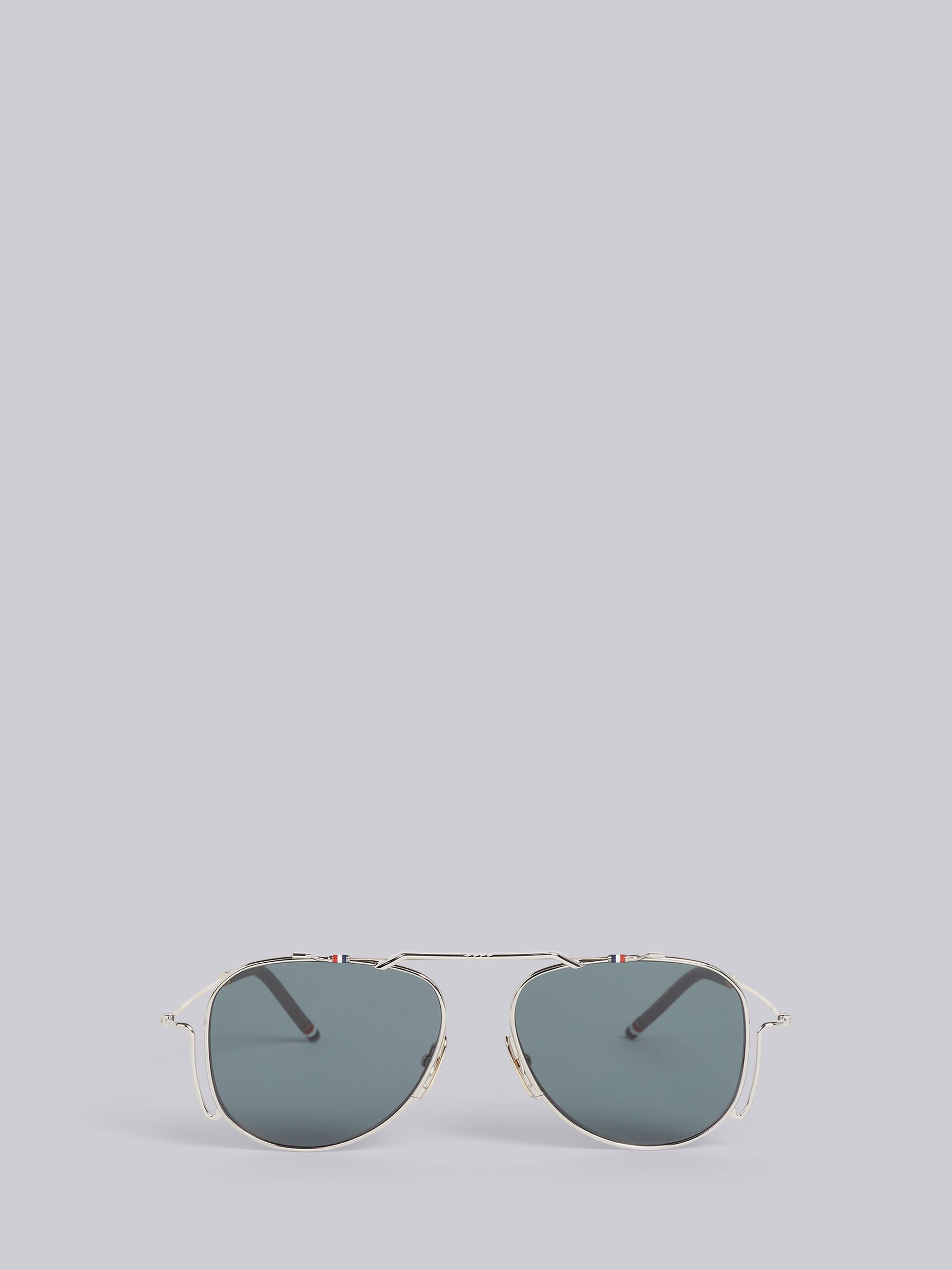 TB917 - Silver Classic Aviator Sunglasses - 1