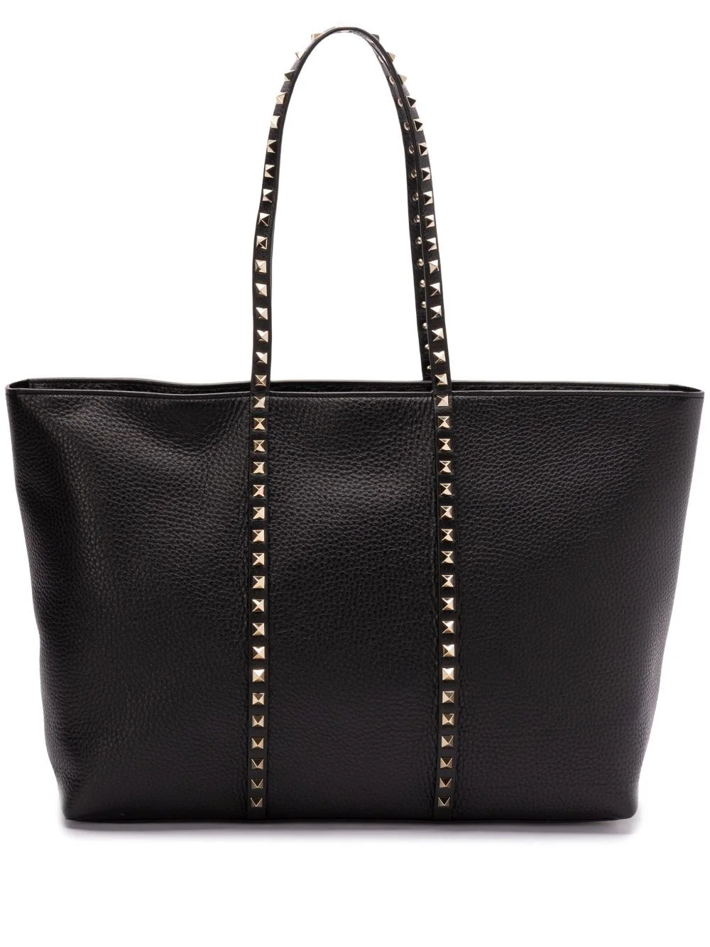 Rockstud leather medium tote - 1
