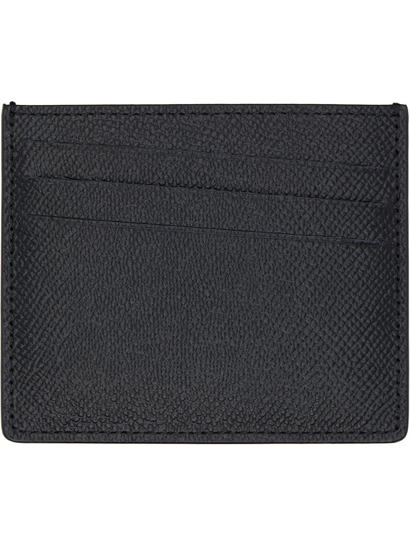 Maison Margiela Black Four Stitches Card Holder outlook