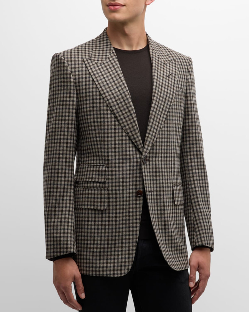 Men's Damier Shelton Check Sport Coat 4