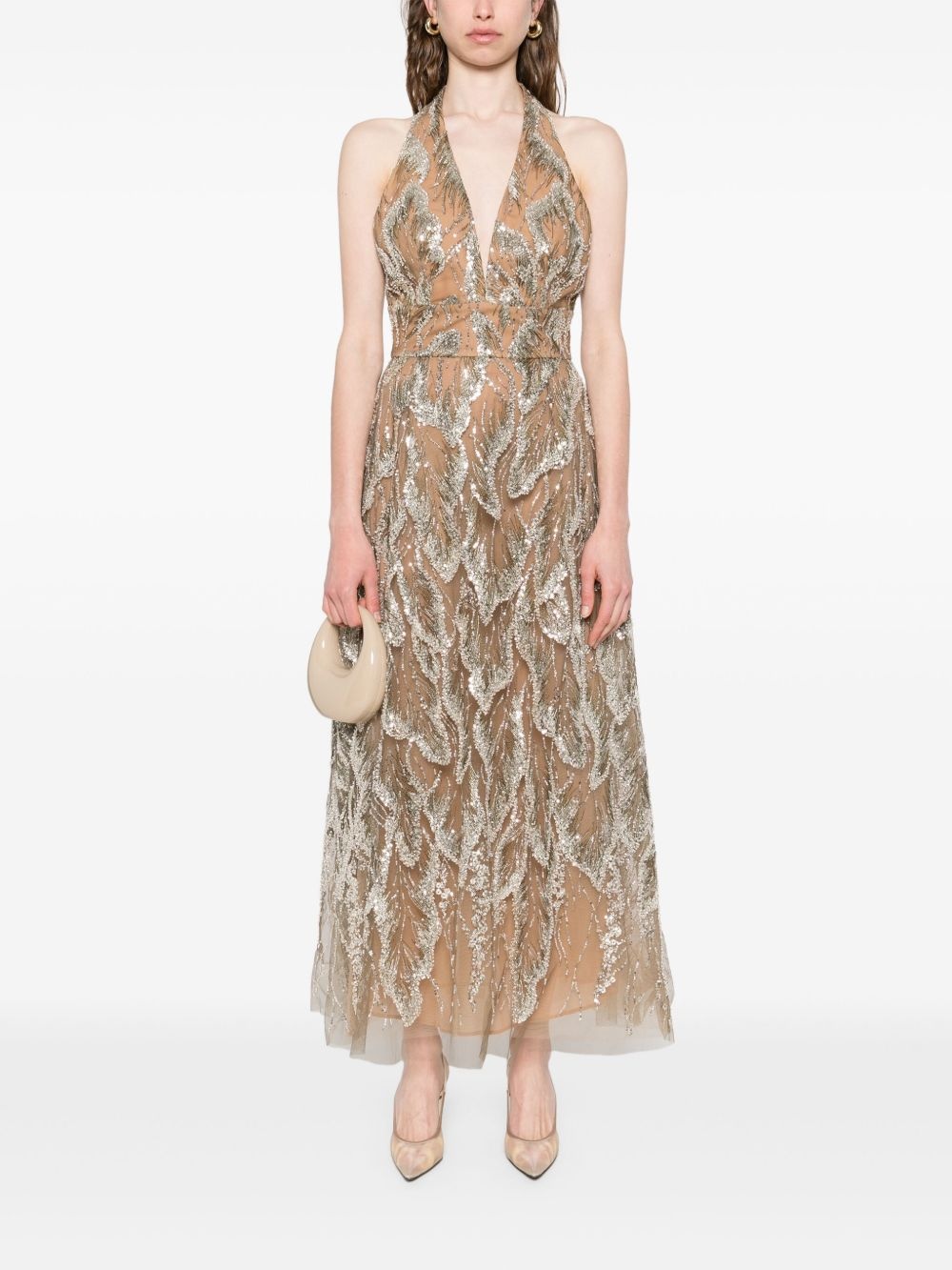 sequin-embellished midi dress - 2