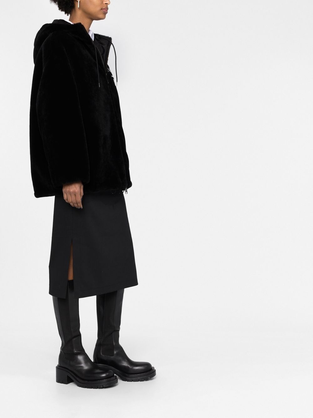 reversible shearling jacket - 4
