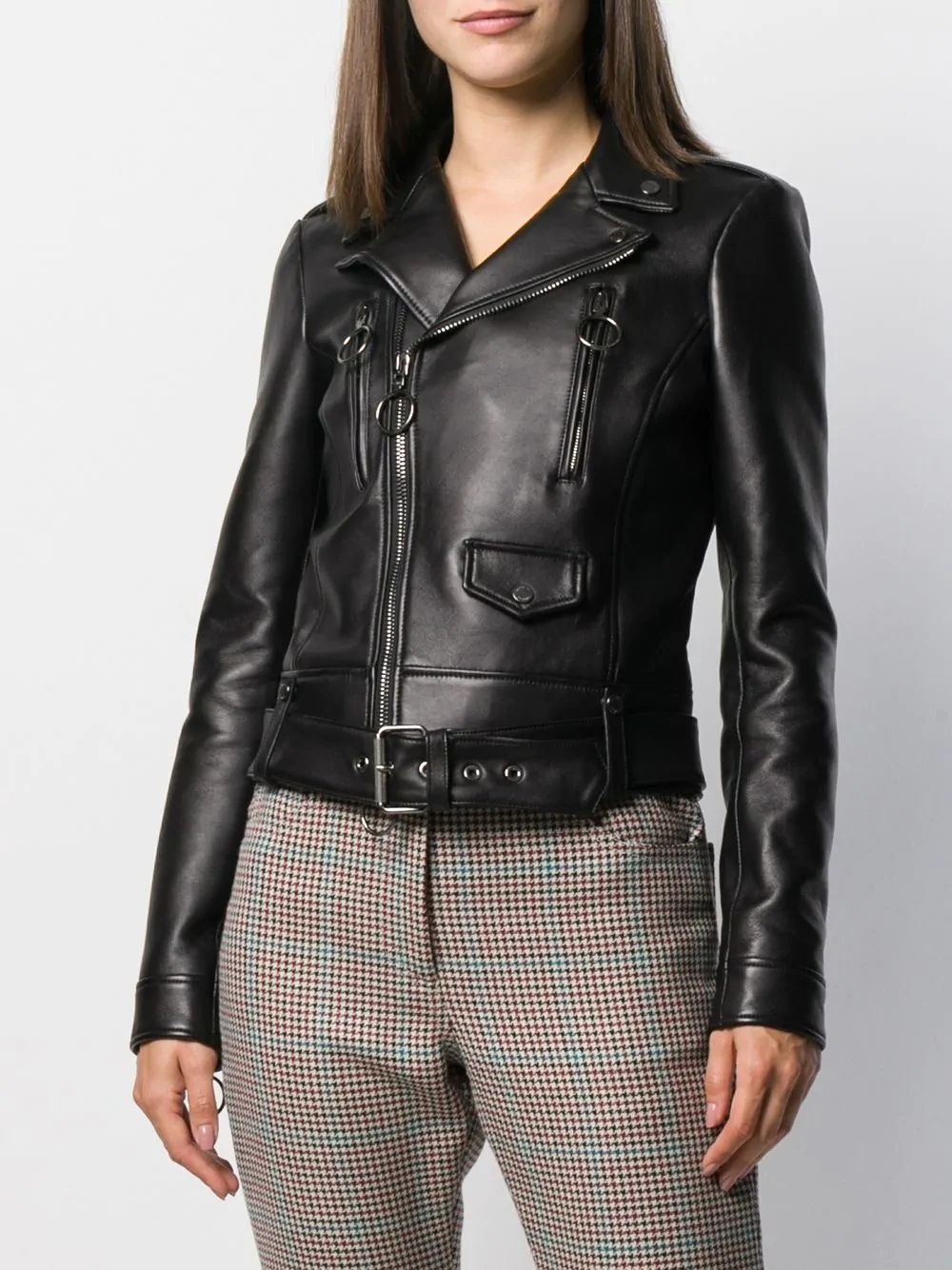 Diagonal Arrows biker jacket - 3