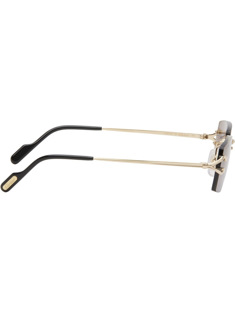 Cartier Gold 'Décor C Classique de Cartier' Sunglasses outlook