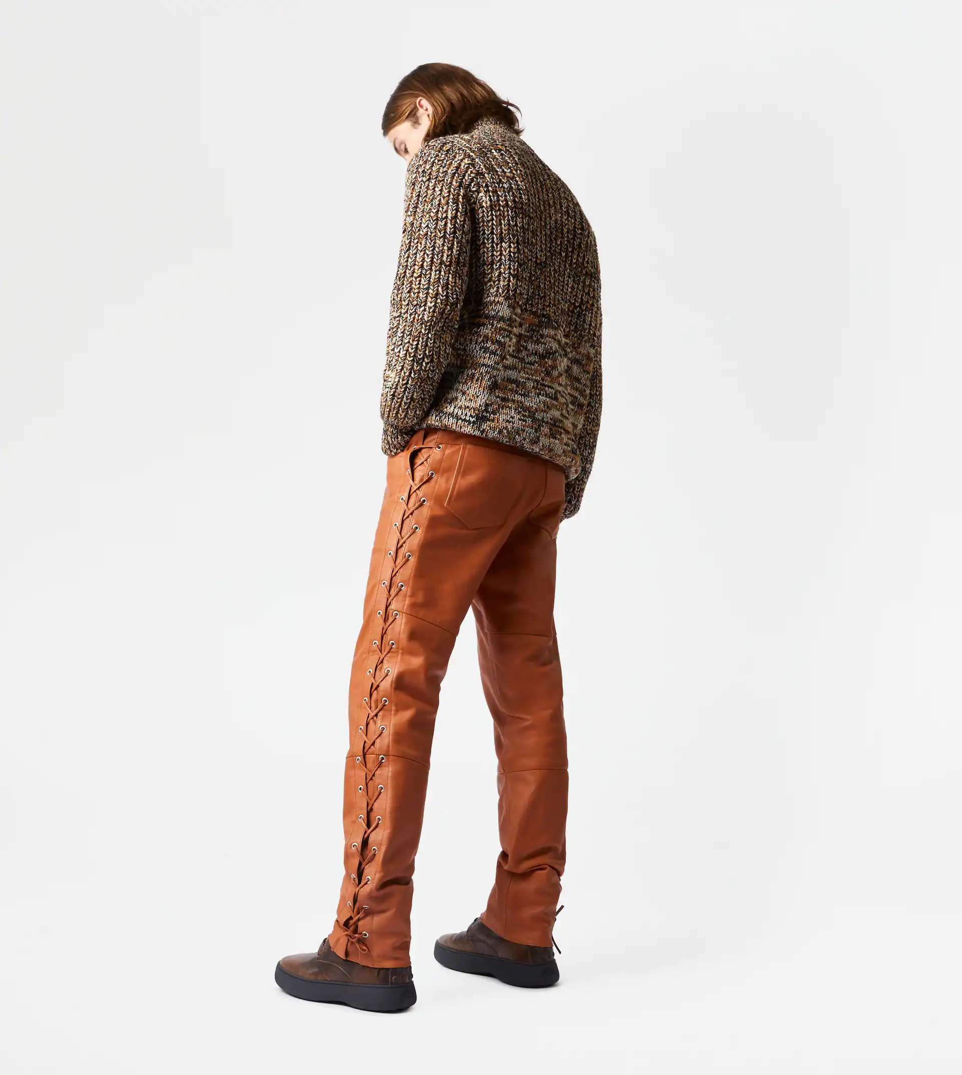 MOULINÉ ZIPPED CARDIGAN - BROWN - 3