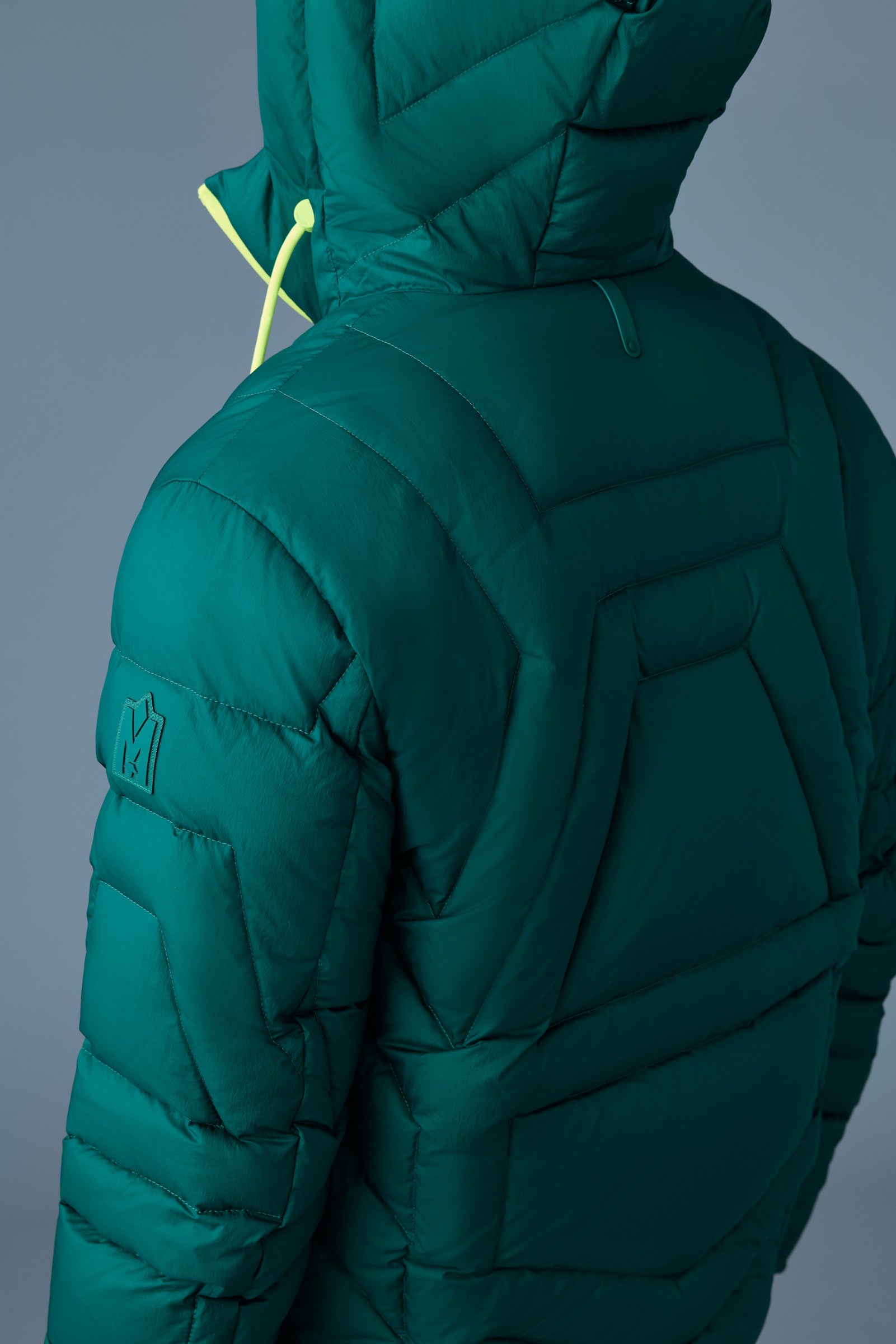 LUKE Softwash Geometrical channel quilt down jacket - 5