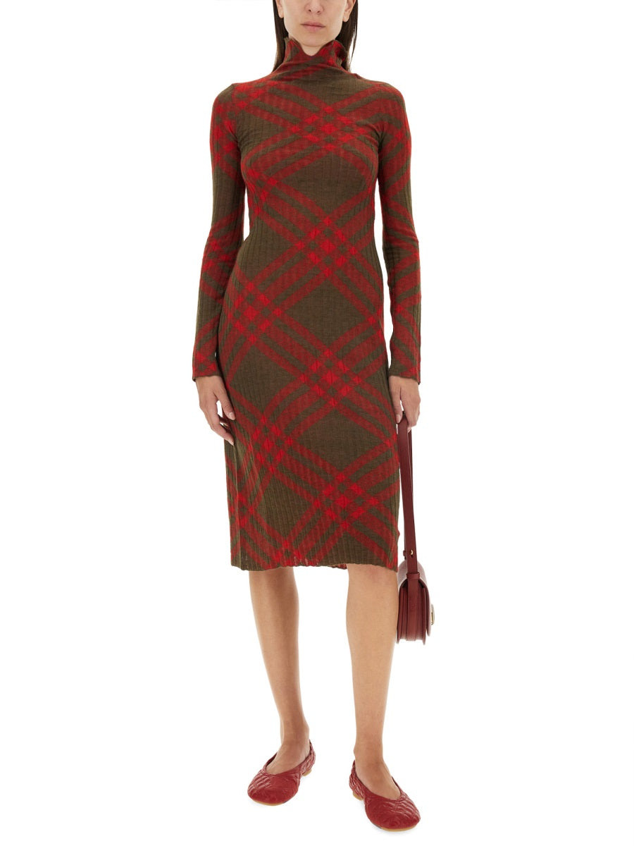 Burberry Women Check Wool Blend Dress - 2