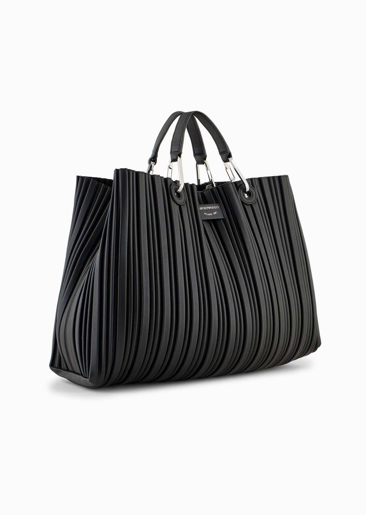 ASV medium MyEA shopper bag in pleated, recycled faux nappa leather - 2