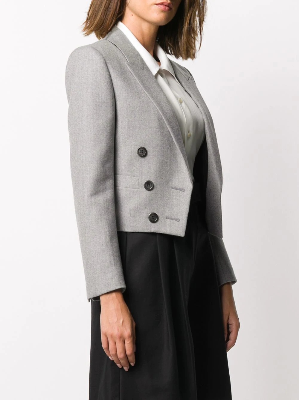 cropped tailored blazer - 3