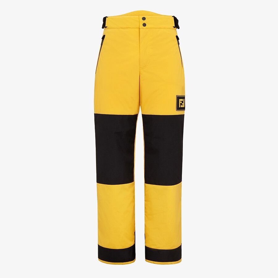 Yellow tech fabric jogging pants - 1