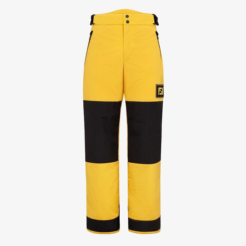 Yellow tech fabric jogging pants 1