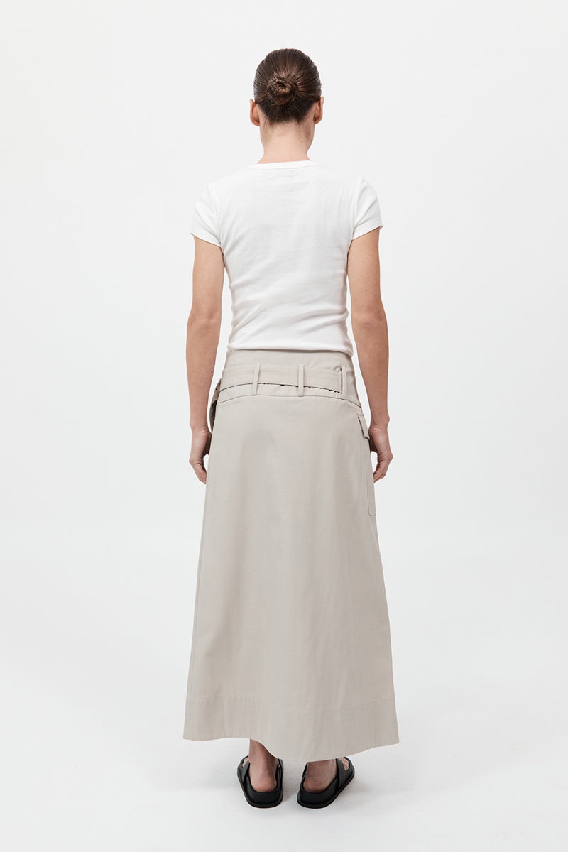 Utility Wrap Skirt - Creme - 6