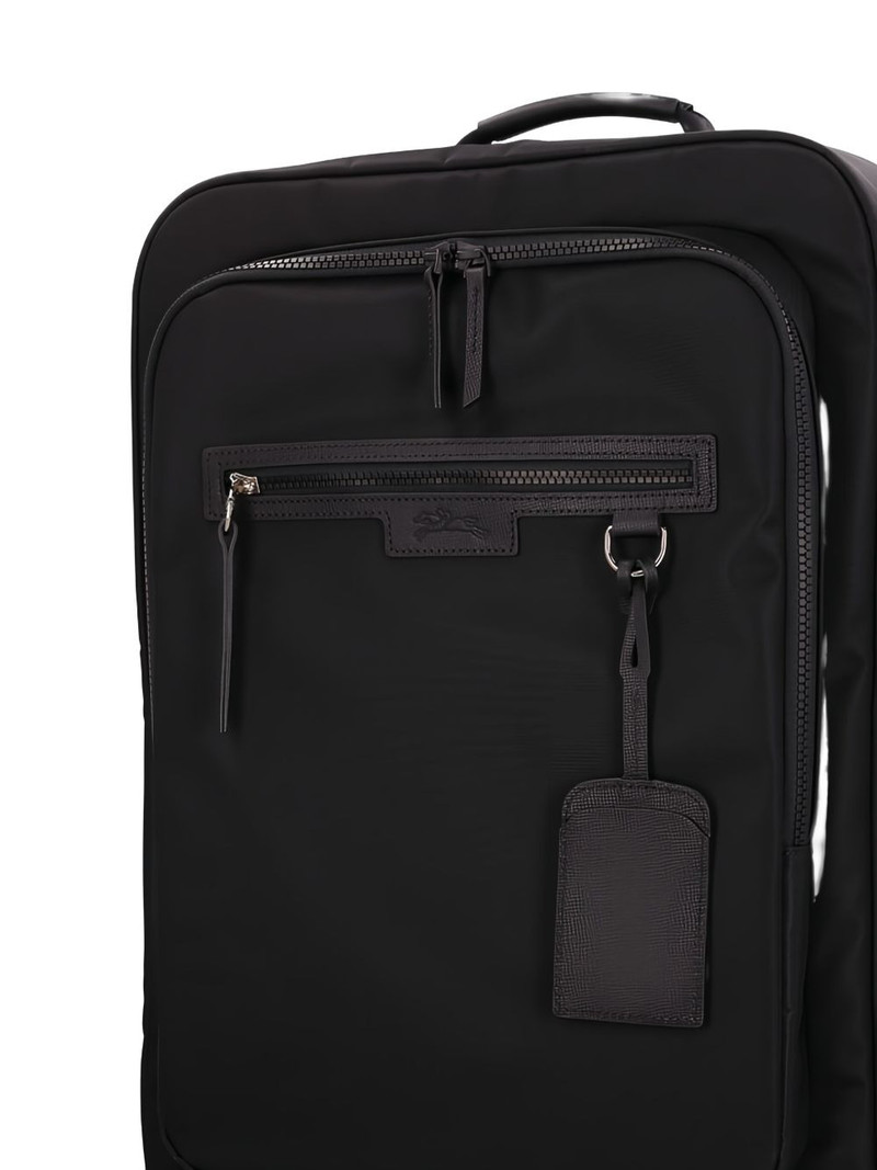 leather-trimmed wheeled trolley 3