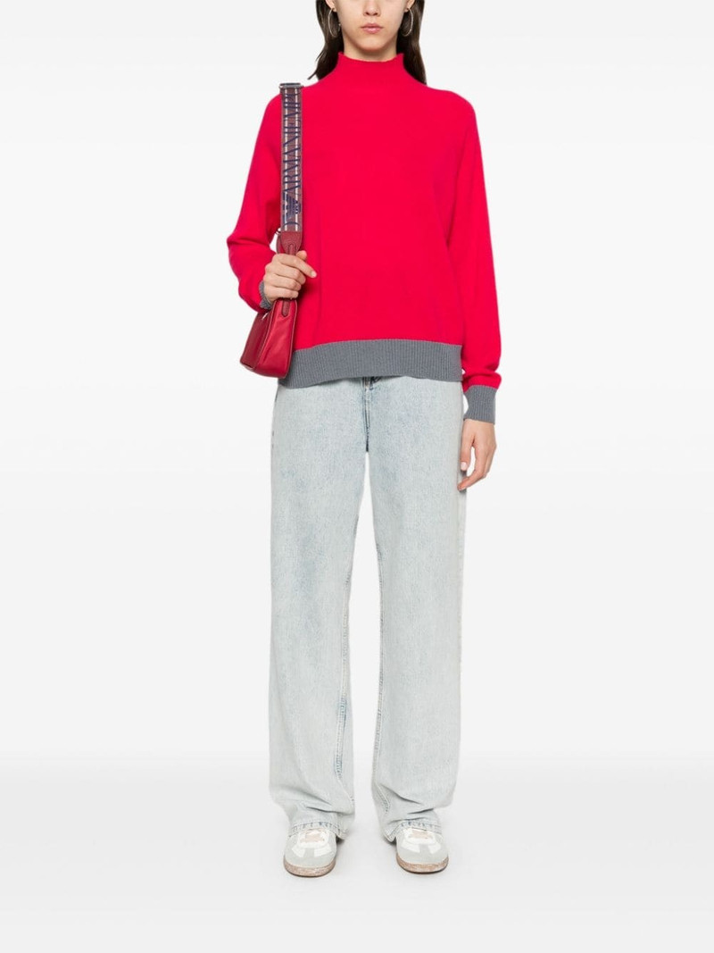EMPORIO ARMANI contrast-trim sweater outlook