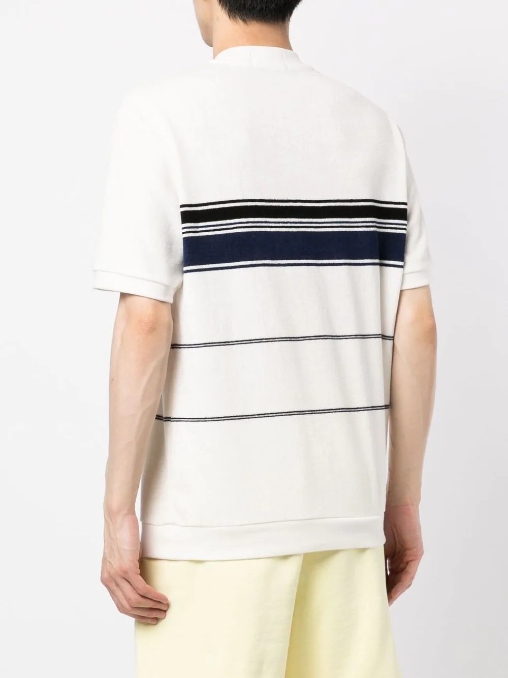 striped towelling T-shirt - 4