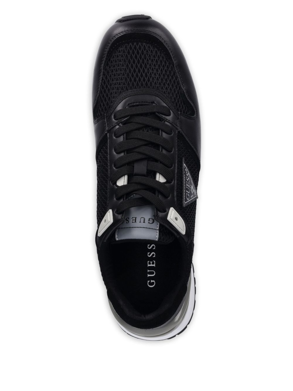 logo-patch lace-up sneakers - 3