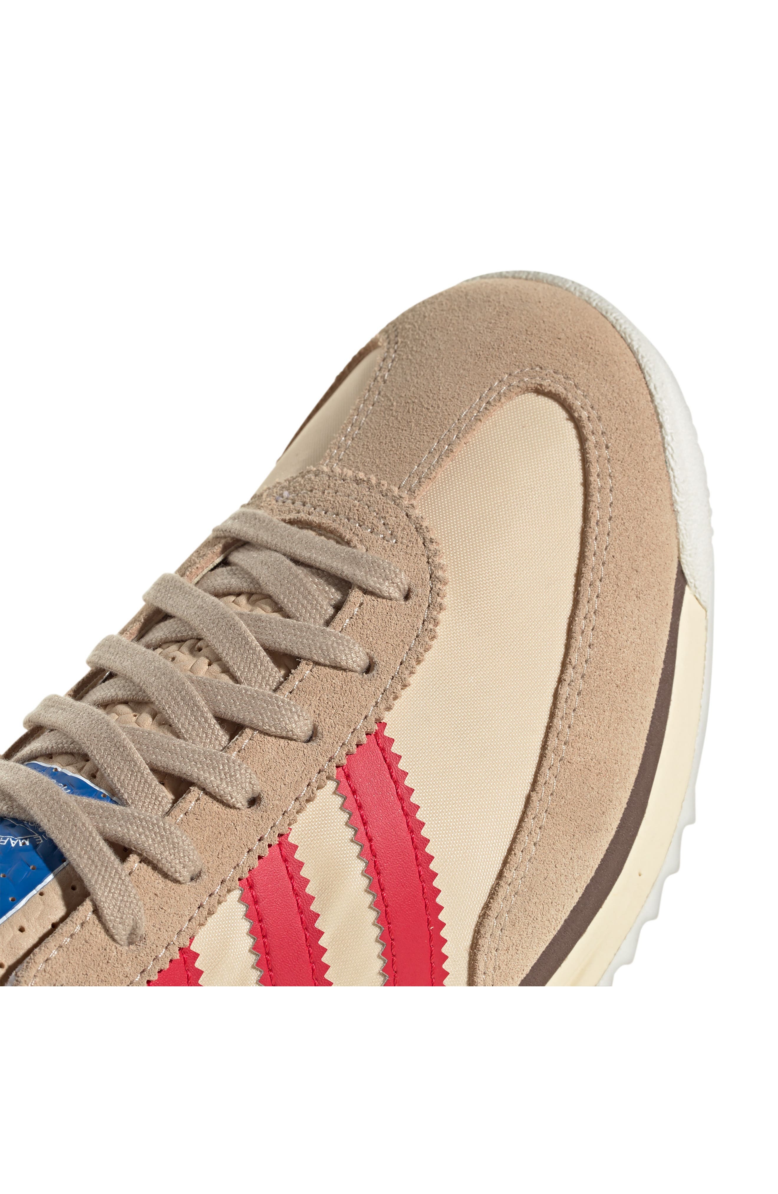 adidas Gender Inclusive SL 72 RS Sneaker in Beige/Pure Ruby/Sand at Nordstrom - 9