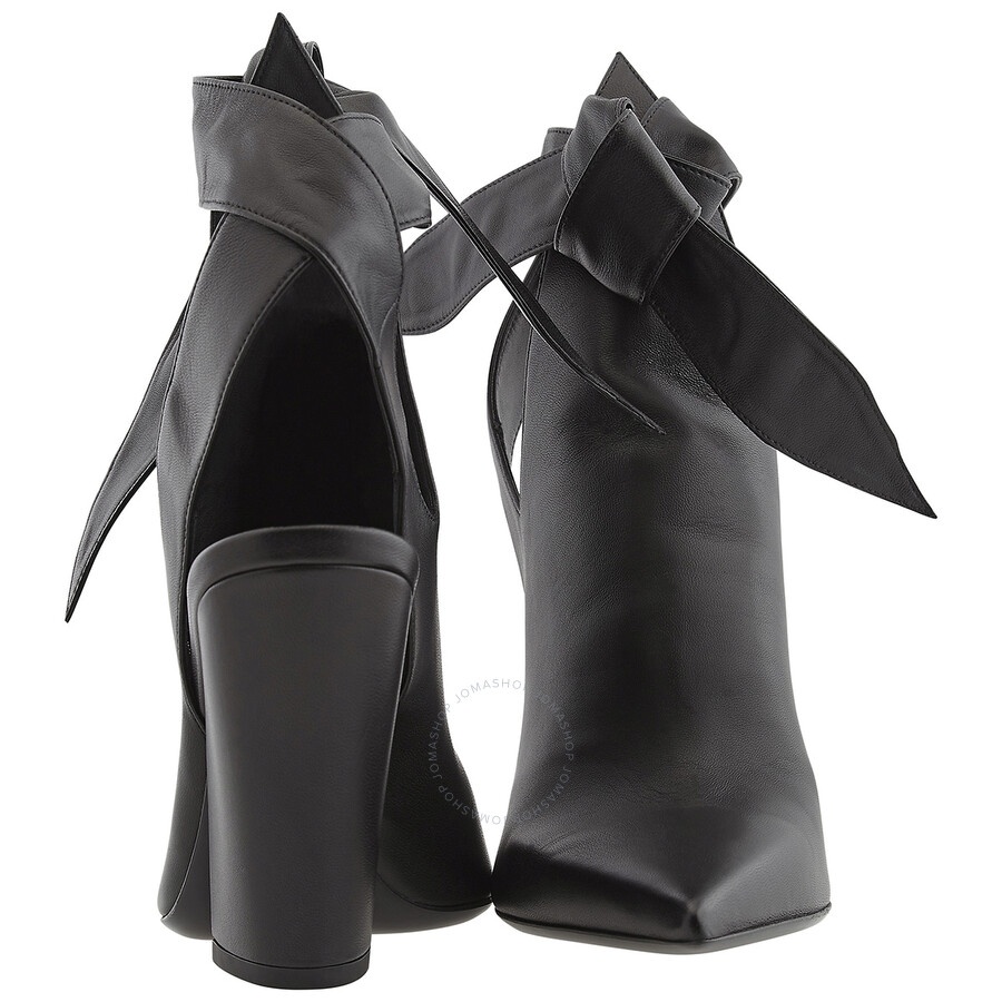Burberry Ladies Amy Black Wrap-Tie Boots - 4