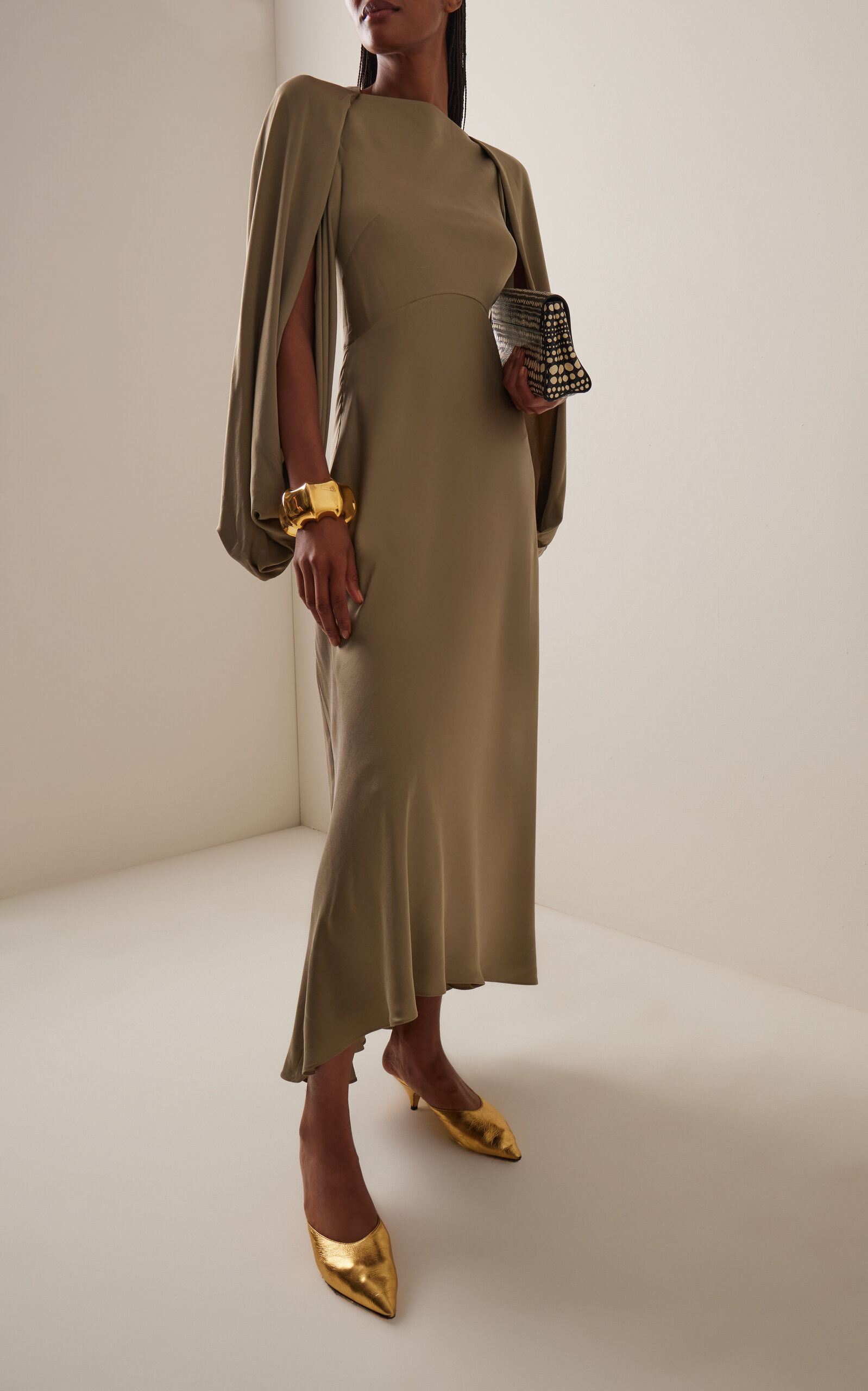 Koda Silk-Satin Dress gold - 3
