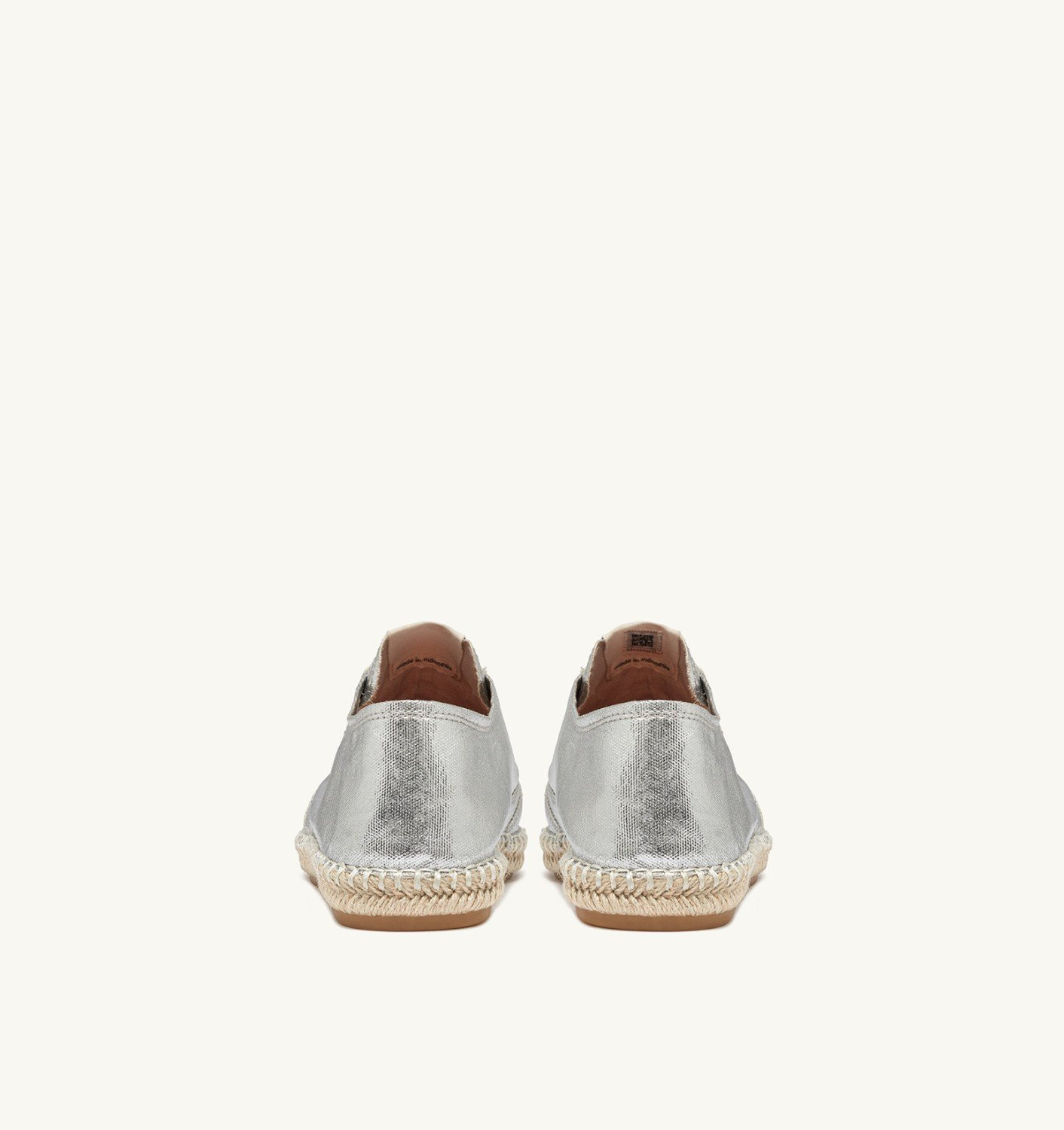 SANDY ESPADRILLES IN SILVER CANVAS - 3