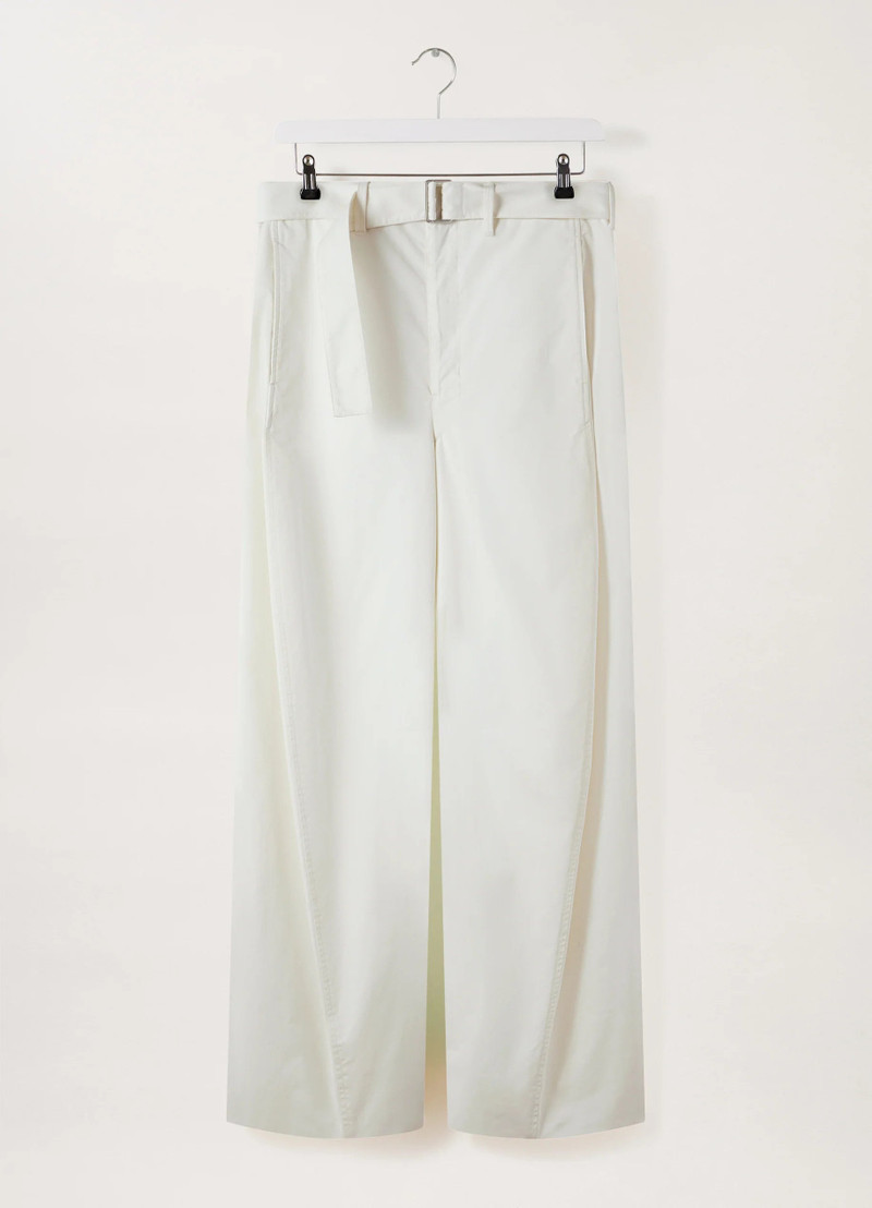 LIGHT BELTED TWISTED PANTS
COTTON TWILL 1