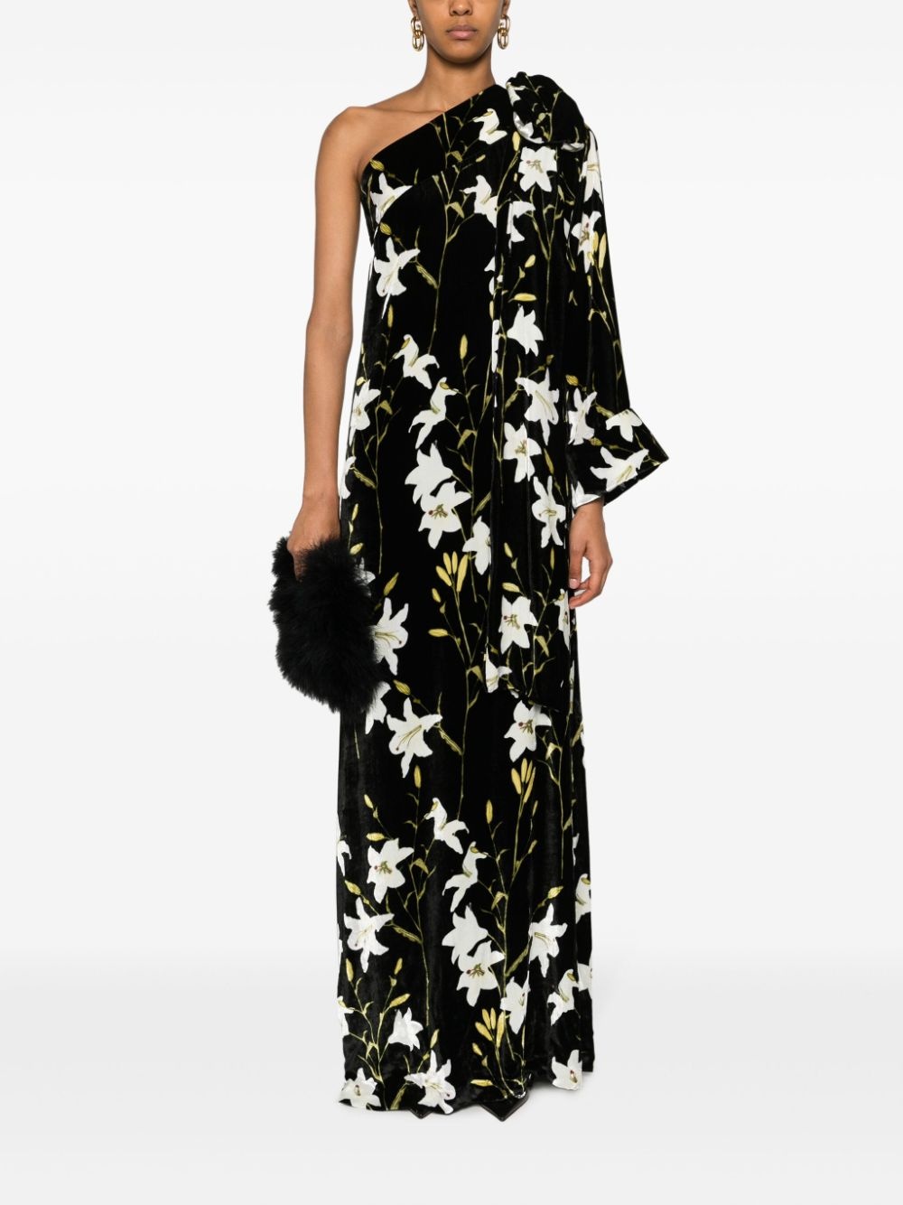 Nel floral-print one-shoulder dress - 2