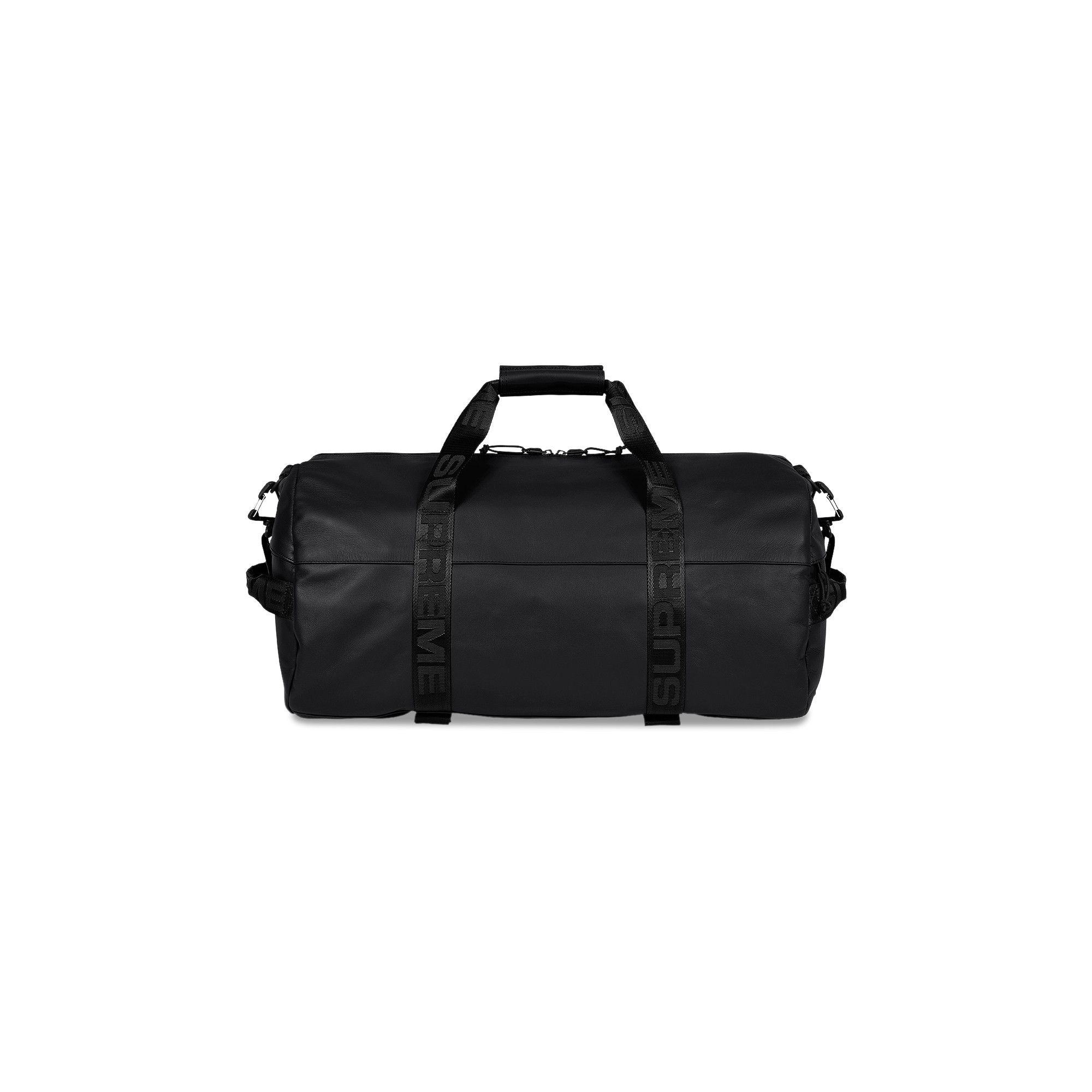 Supreme Leather Duffle Bag 'Black' - 2