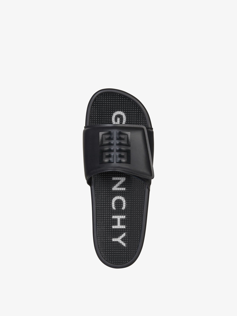 SLIDE FLAT SANDALS IN SYNTHETIC LEATHER 4