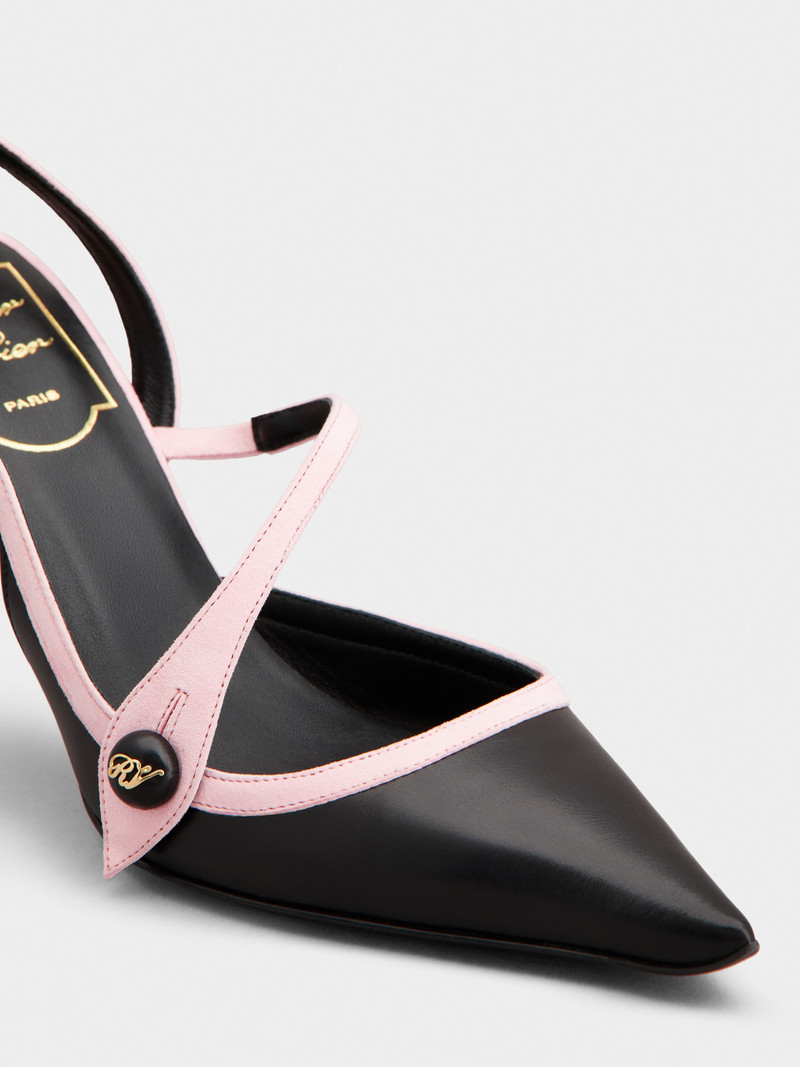 Rose Vivier Slingback Pumps in leather 6
