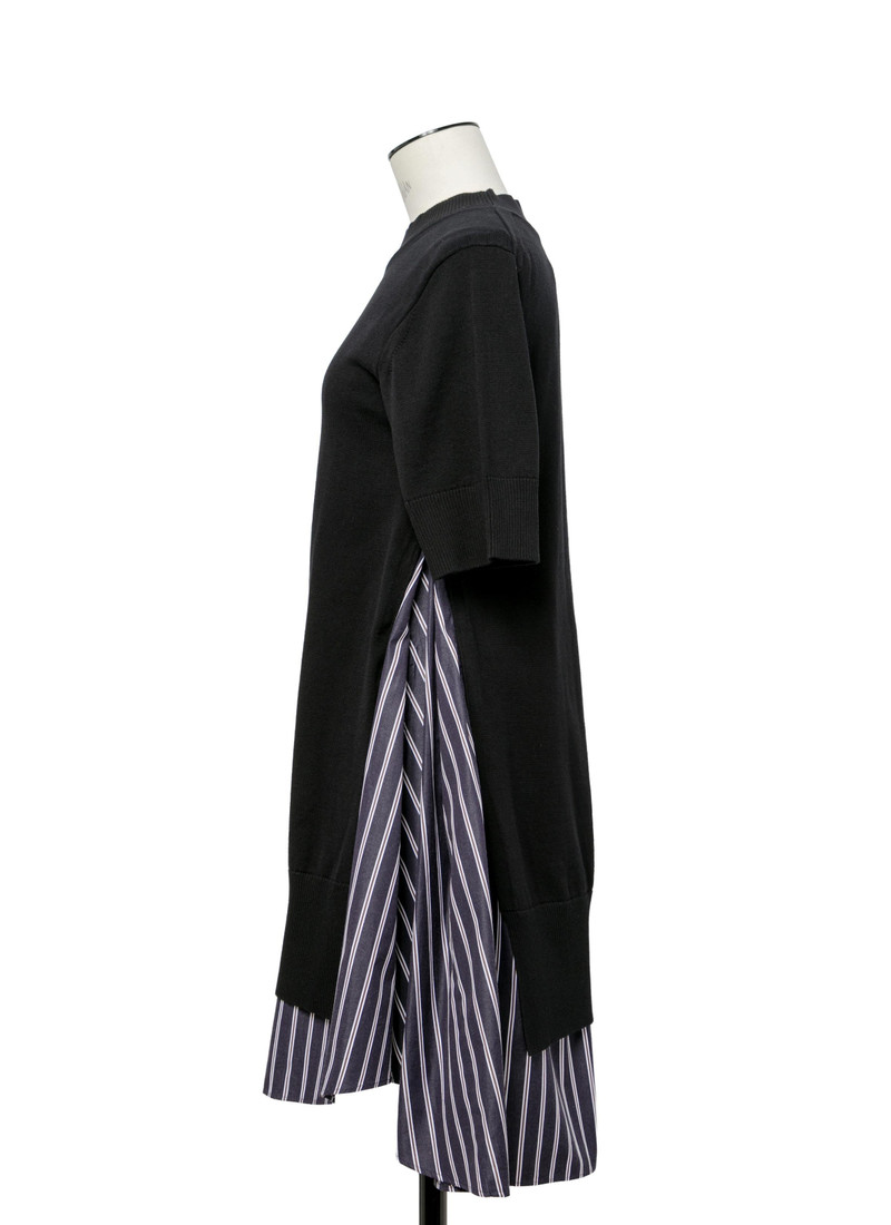 sacai Poplin x Knit Dress outlook