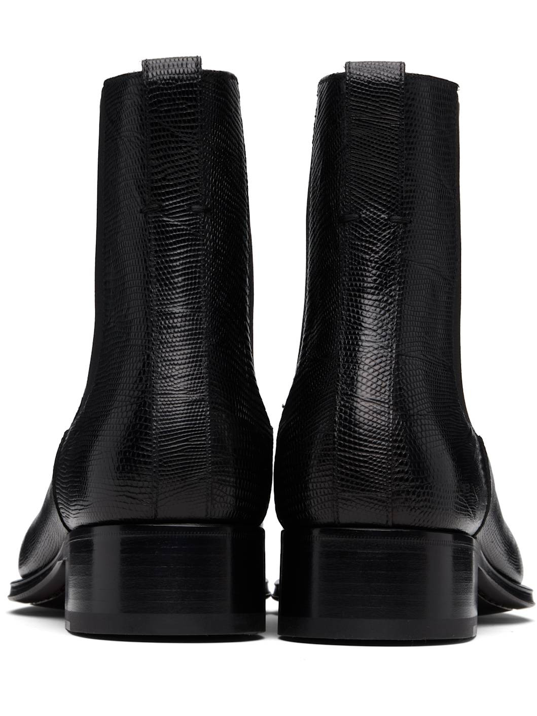Black Printed Tejus Chelsesa Boots - 2