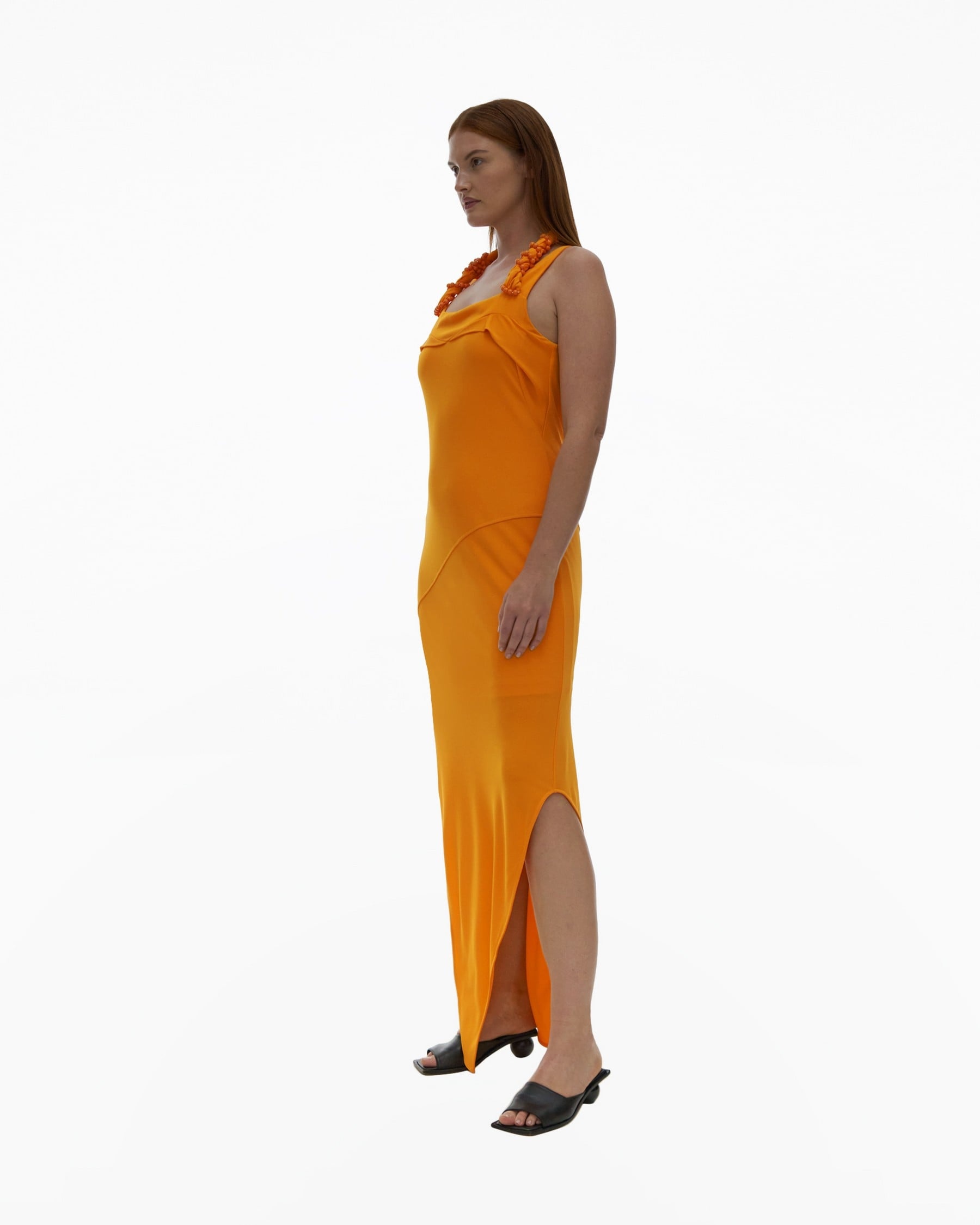 TWISTED JERSEY DRESS - 5