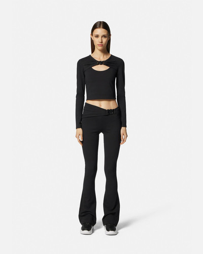 VERSACE JEANS COUTURE V-Emblem Cutout Crop Top outlook