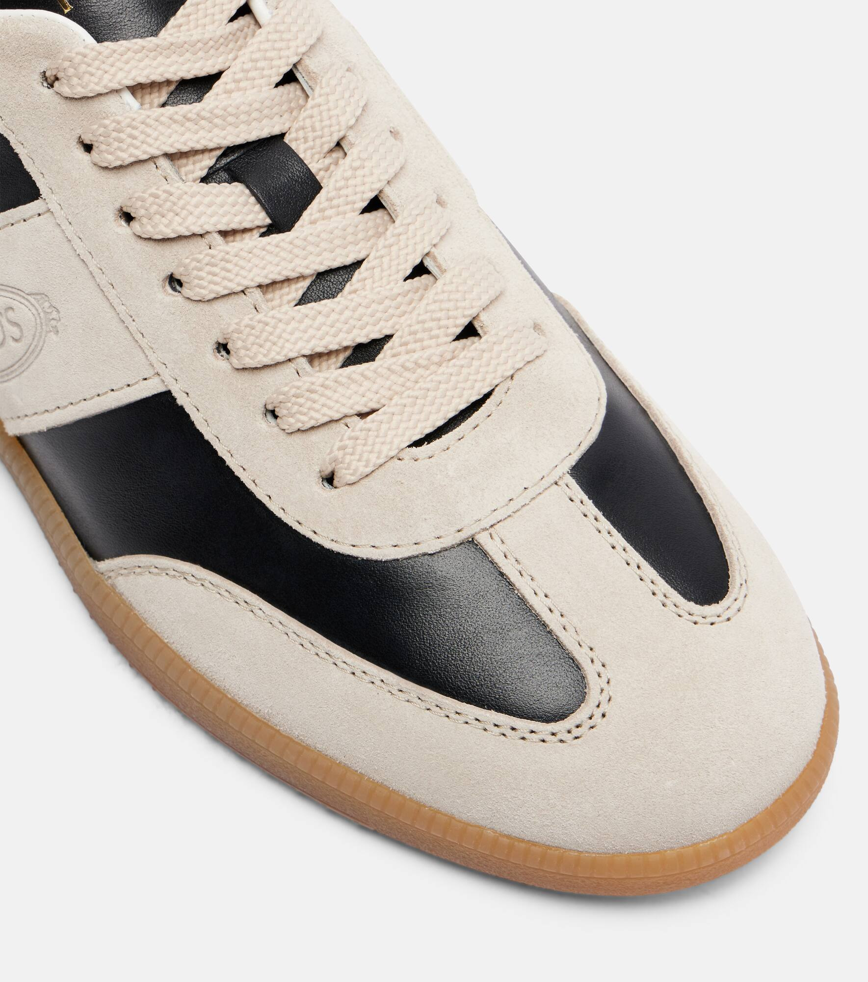 Leather and suede sneakers - 5