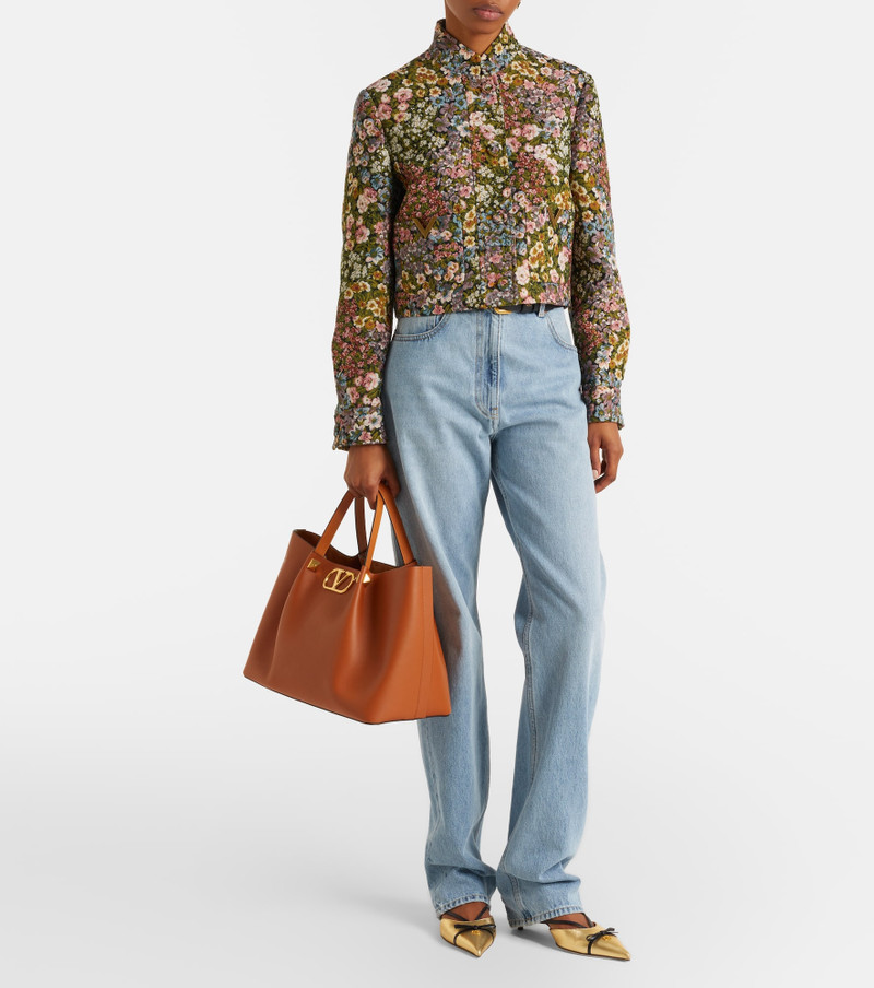 Valentino VLogo Medium leather tote bag outlook