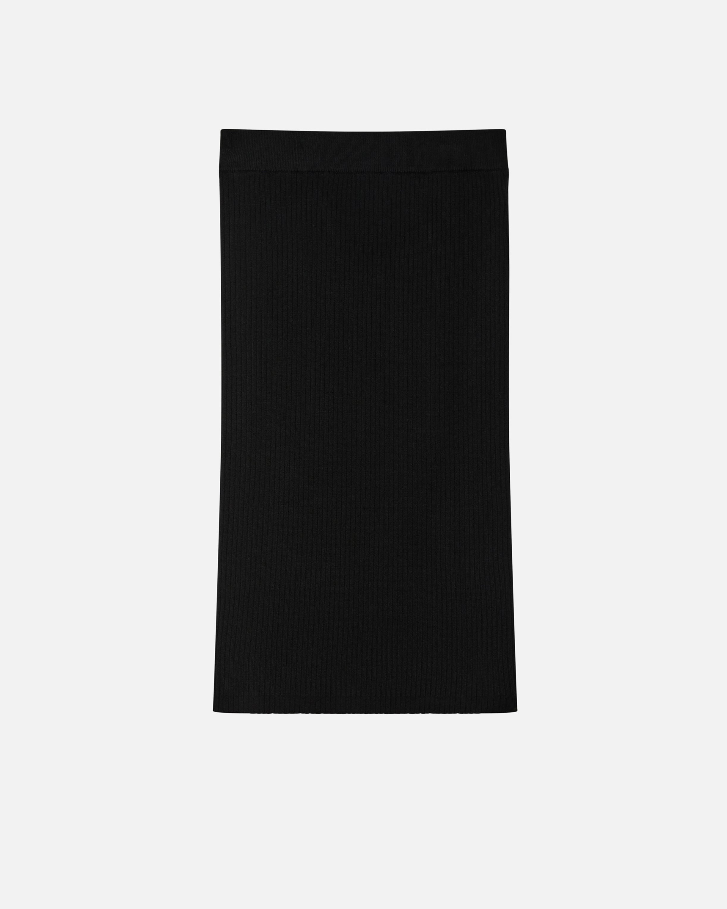RIBBED CALF-LENGTH SKIRT WITH BUTTONS - 6