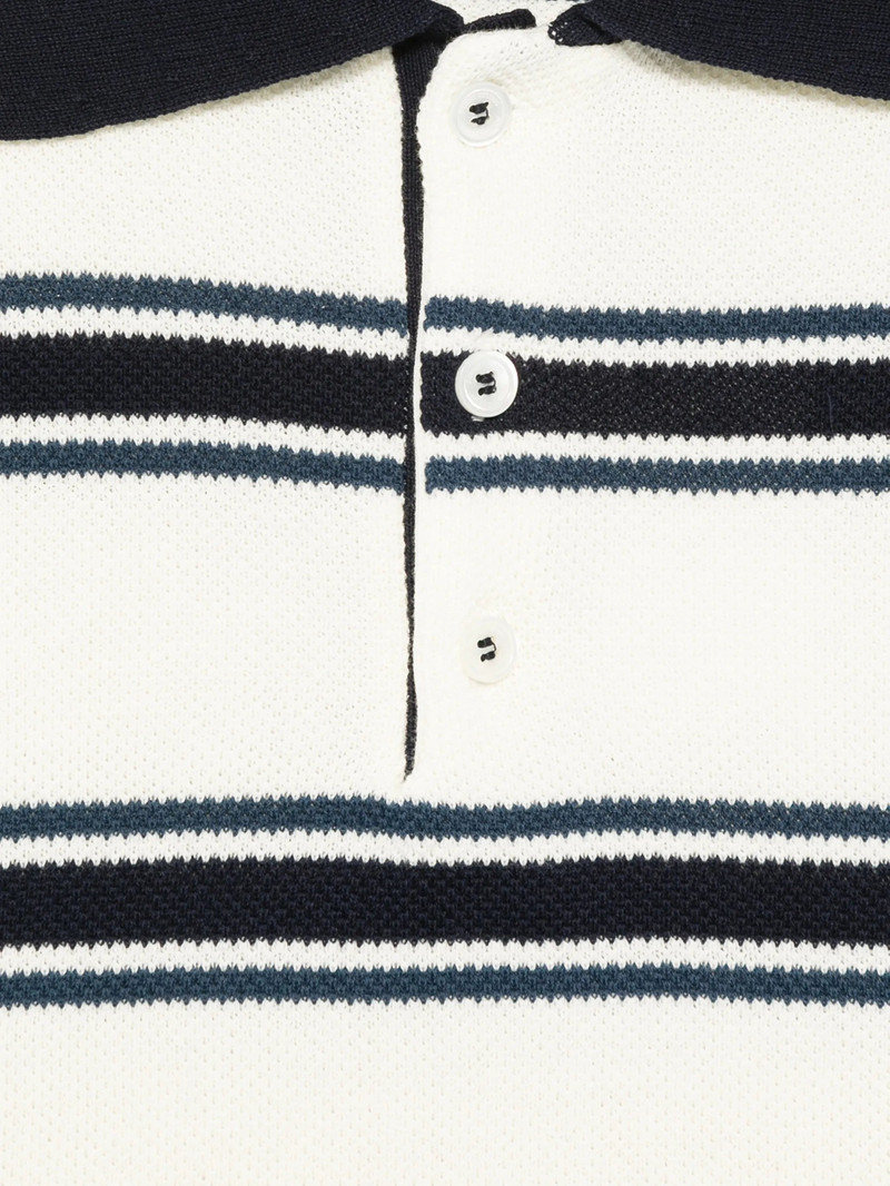 Dunst Dunst Striped Short-sleeve Polo Shirt outlook